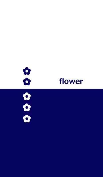[LINE着せ替え] 花とツートンカラー5の画像1