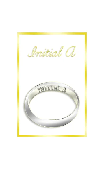 [LINE着せ替え] イニシャルリングAの画像1