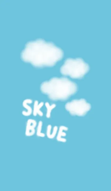 [LINE着せ替え] ふわふわな雲と青空の画像1