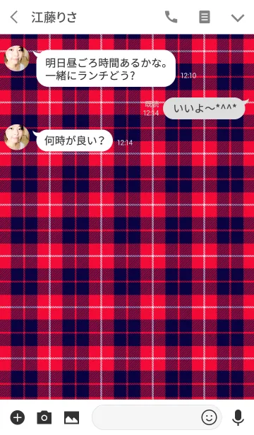 [LINE着せ替え] TARTAN CHECK COLLECTION #61の画像3