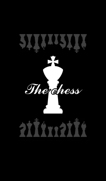 [LINE着せ替え] チェス駒(ブラック)の画像1