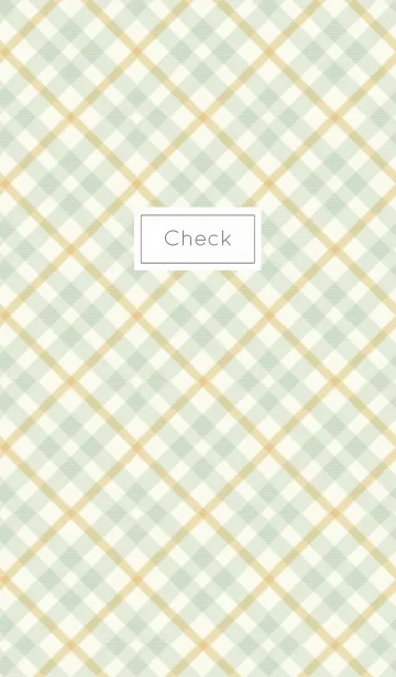 [LINE着せ替え] Check1 / yellow greenの画像1