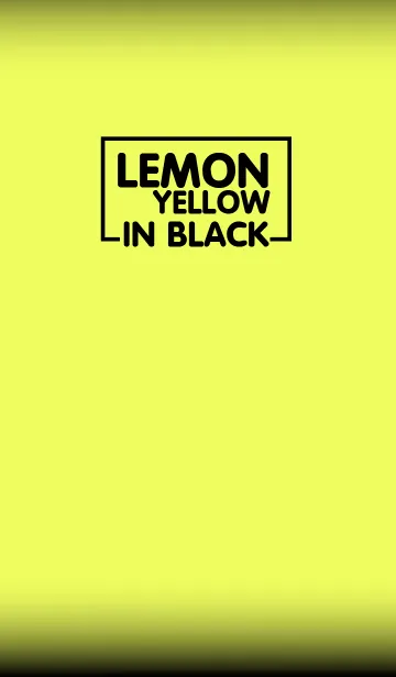 [LINE着せ替え] Lemon Yellow ＆ Black Theme(jp)の画像1