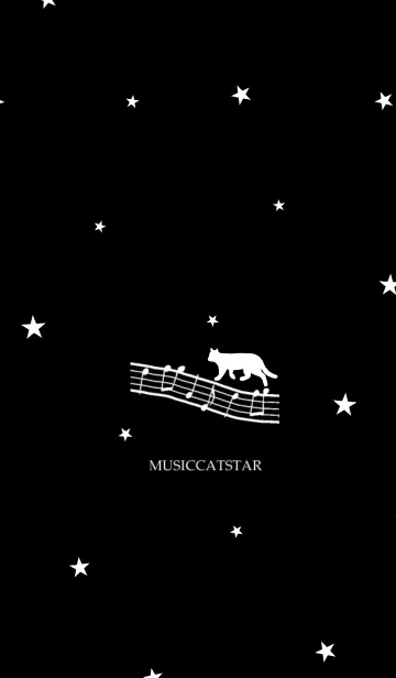 [LINE着せ替え] 大人の音楽と猫。星。の画像1