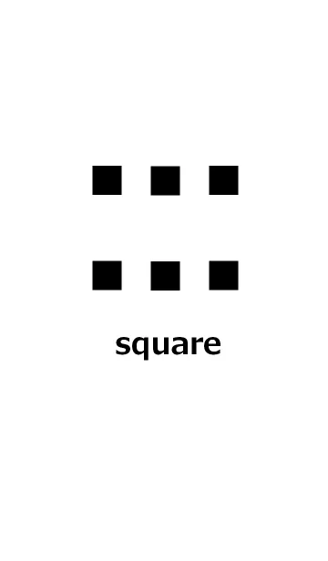 [LINE着せ替え] 四角とシンプル4の画像1