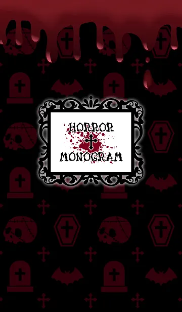 [LINE着せ替え] HORROR MONOGRAMの画像1