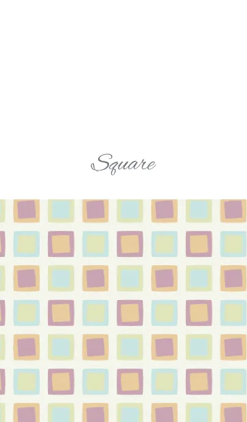 [LINE着せ替え] square2 / green and pinkの画像1