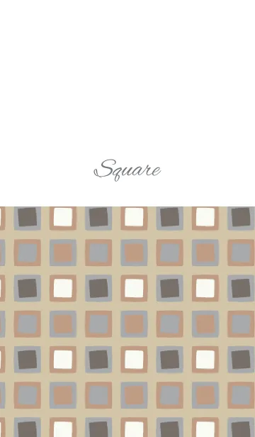 [LINE着せ替え] square2 / brownの画像1