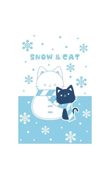 [LINE着せ替え] snow ＆ catの画像1