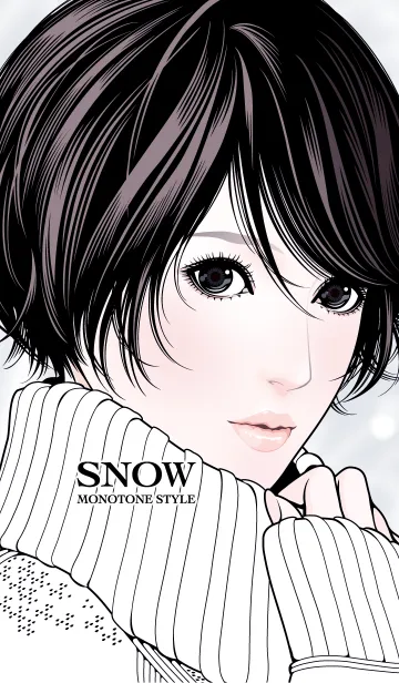 [LINE着せ替え] SNOW MONOTONE STYLEの画像1