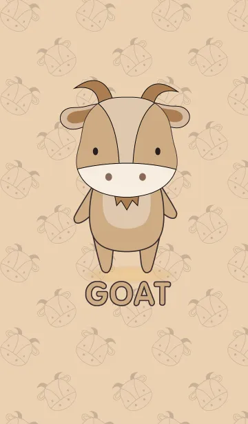 [LINE着せ替え] Simple cute goat theme(jp)の画像1