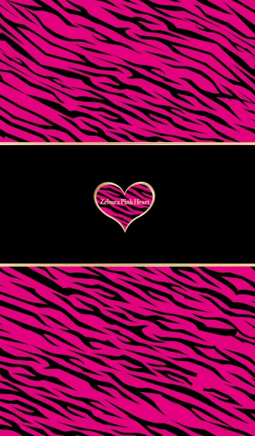 [LINE着せ替え] Zebura pink heartの画像1