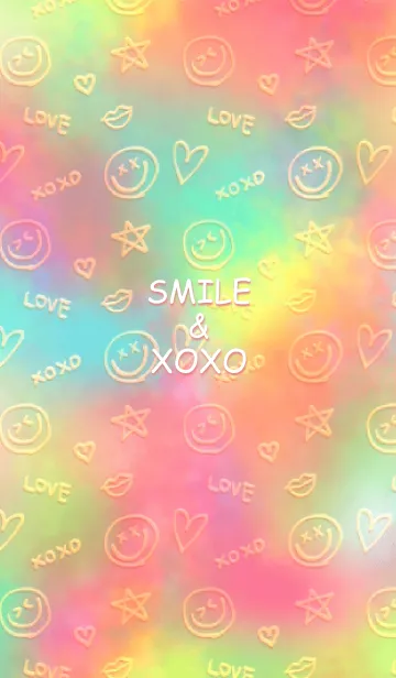 [LINE着せ替え] SMILE＆XOXOの画像1