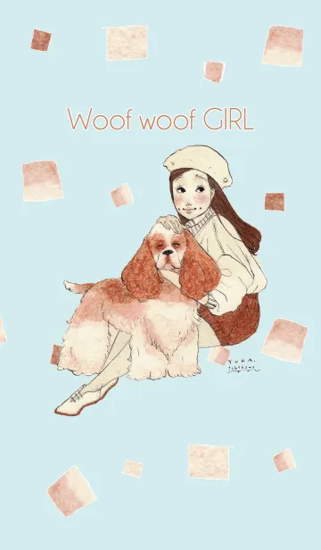 [LINE着せ替え] わんわんガールの画像1