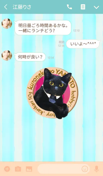 [LINE着せ替え] 黒猫の窓の画像3