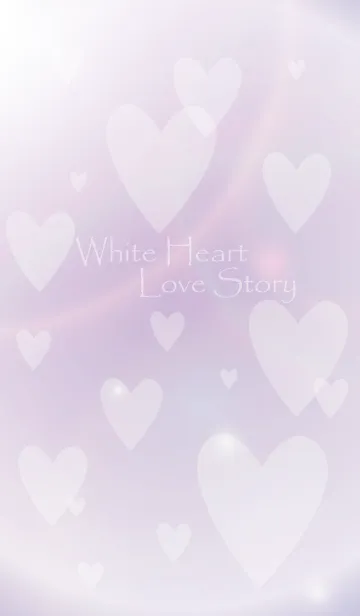 [LINE着せ替え] White Heart Love Storyの画像1