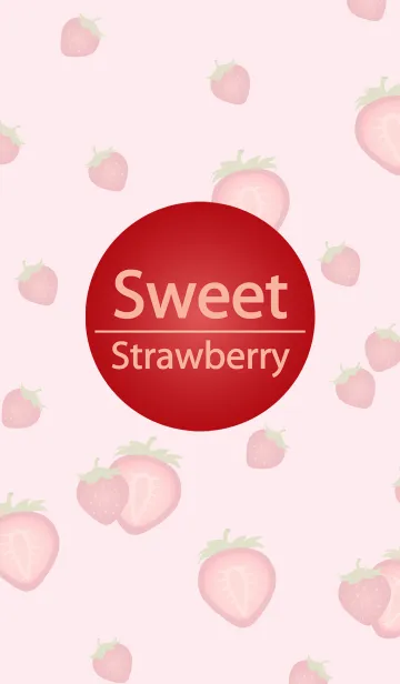 [LINE着せ替え] ピンクのロマンチックな甘いイチゴの画像1