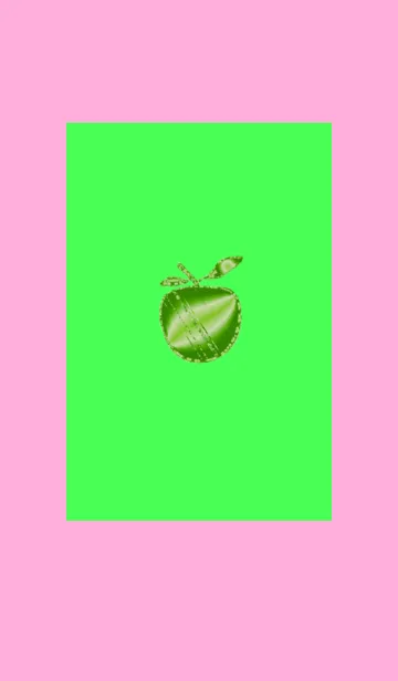 [LINE着せ替え] シンプル青リンゴの画像1