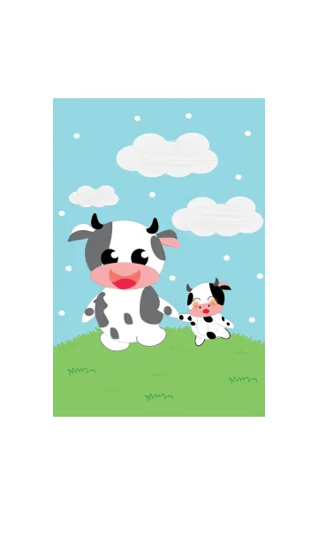 [LINE着せ替え] Little cow Little cow 1の画像1