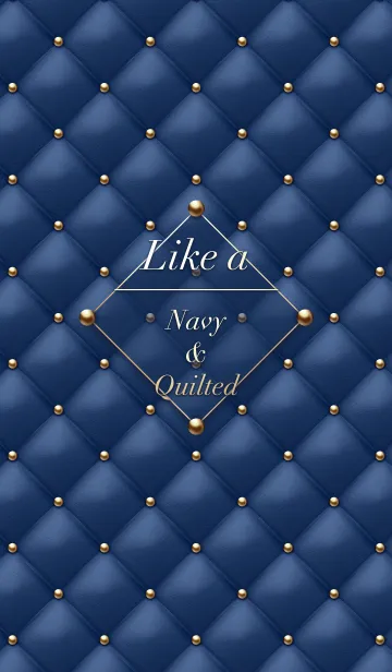 [LINE着せ替え] Like a - Navy ＆ Quilted #Lightsの画像1