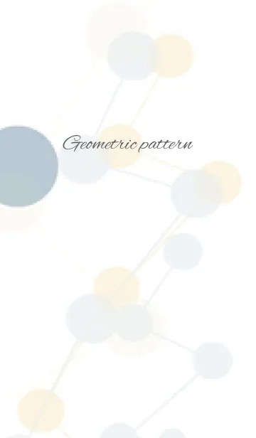 [LINE着せ替え] Geometric pattern / whiteの画像1