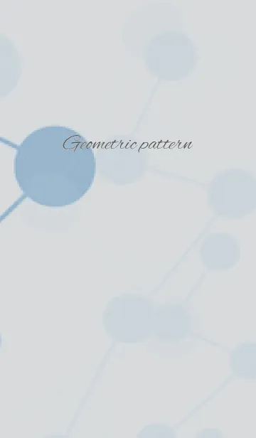 [LINE着せ替え] Geometric pattern / light blueの画像1