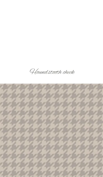 [LINE着せ替え] houndstooth check / brownの画像1