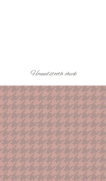 [LINE着せ替え] houndstooth check / pinkの画像1