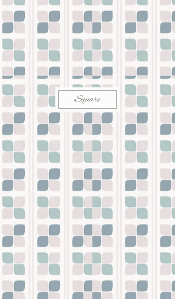 [LINE着せ替え] square / purple and blueの画像1