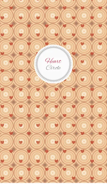 [LINE着せ替え] circle / pink (heart)の画像1