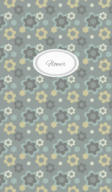 [LINE着せ替え] flower2 / greenの画像1