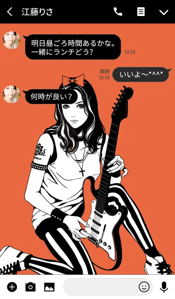 [LINE着せ替え] MUSIC STYLE ROCK＆GIRLY FASHIONの画像3