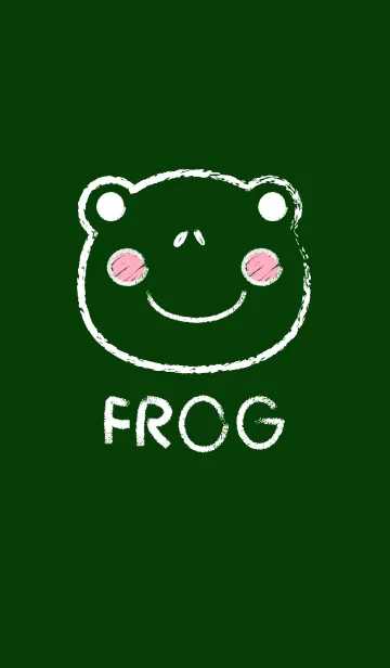[LINE着せ替え] Simple Frog on a Blackboard theme(jp)の画像1