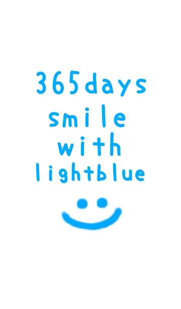 [LINE着せ替え] 365days smile with light blue！！の画像1