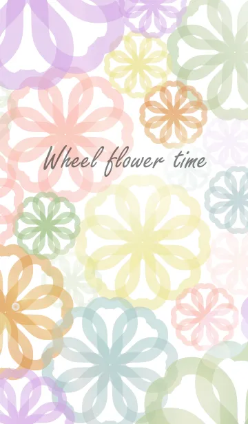 [LINE着せ替え] Wheel flower timeの画像1