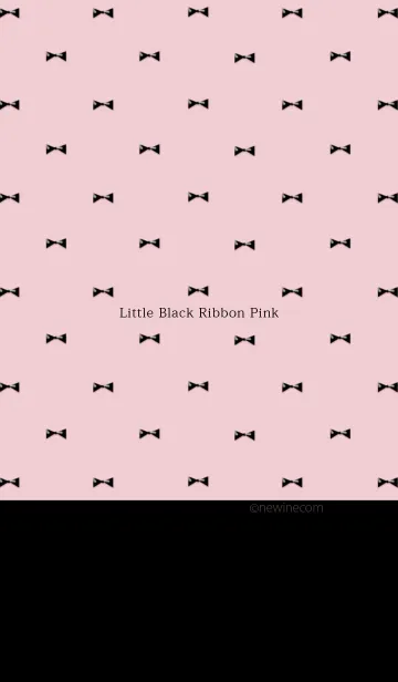 [LINE着せ替え] リトル ブラック リボン ピンクの画像1
