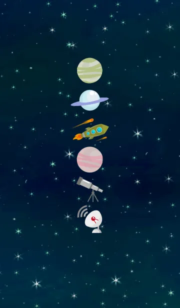 [LINE着せ替え] 宇宙の空のようにの画像1