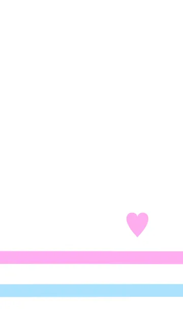 [LINE着せ替え] ピンクと水色のライン着せ替えの画像1