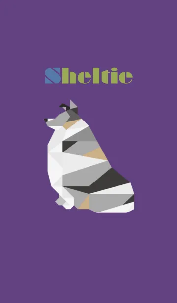 [LINE着せ替え] シェルティー（ブルーマール）の画像1