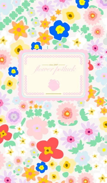 [LINE着せ替え] flower potluckの画像1