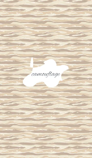 [LINE着せ替え] camouflage2 / beigeの画像1
