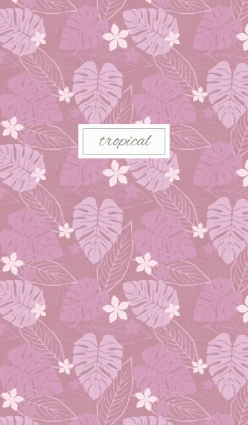 [LINE着せ替え] tropical / pinkの画像1