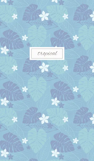 [LINE着せ替え] tropical / blueの画像1