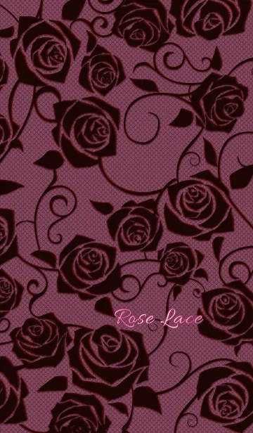 [LINE着せ替え] ローズレース*ピンクの画像1