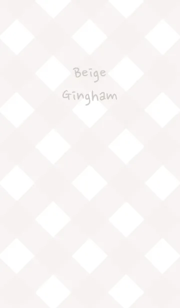 [LINE着せ替え] Beige Ginghamの画像1