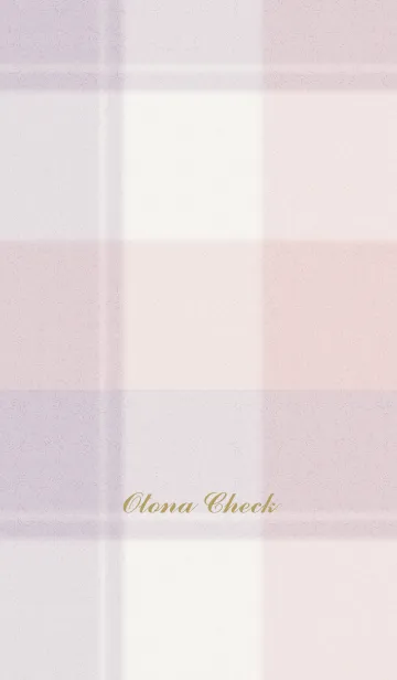 [LINE着せ替え] Otona Check Lavenderの画像1