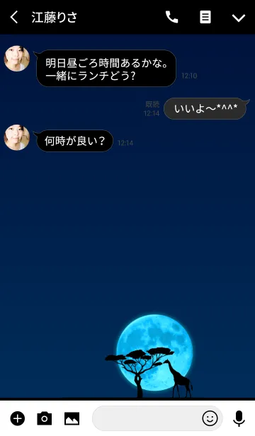 [LINE着せ替え] Blue Moon Africaの画像3