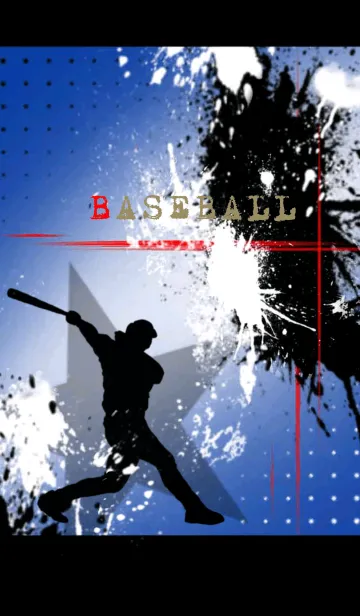 [LINE着せ替え] Splash Baseball Blue Ver.の画像1