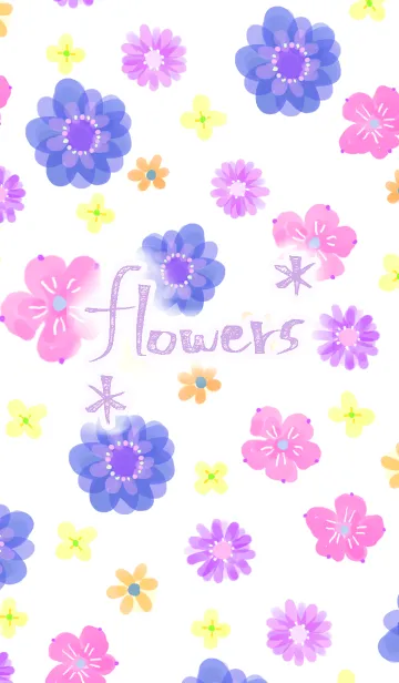 [LINE着せ替え] * flowers *の画像1