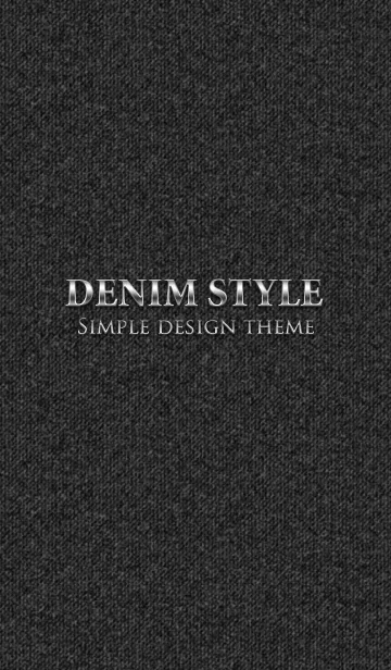 [LINE着せ替え] Denim Style 『Black』の画像1